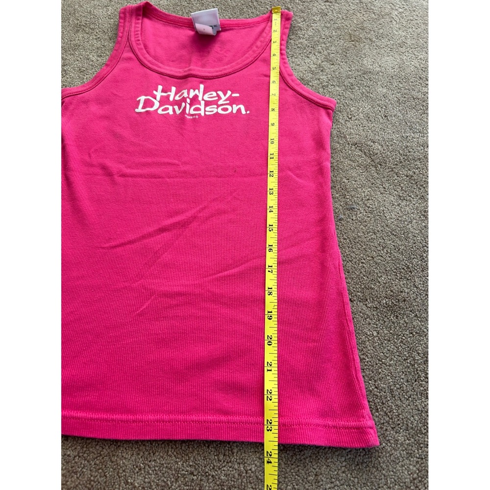 Harley-Davidson Vintage 2006 Ribbed Tank Top Hot Pink Bleu Bayou Monroe LA L - Picture 7 of 7